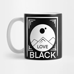 White and black design Mug